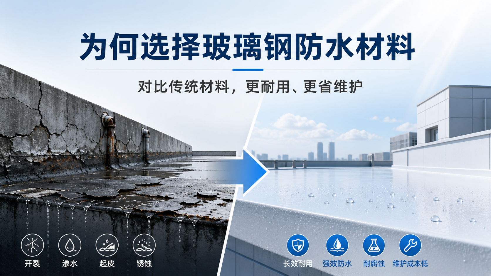 在哈密，为何选择玻璃钢防水材料而非传统材料